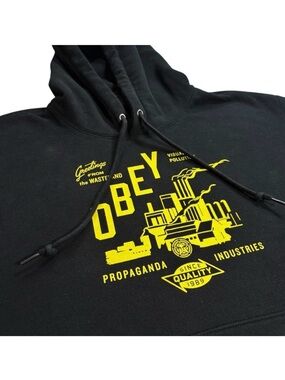 Obey Propaganda Industries Wasteland Hooded Sweatshirt. Heavy duty sweatshirt